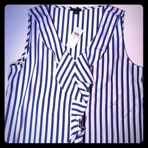 Ann Taylor Ruffle Blouse